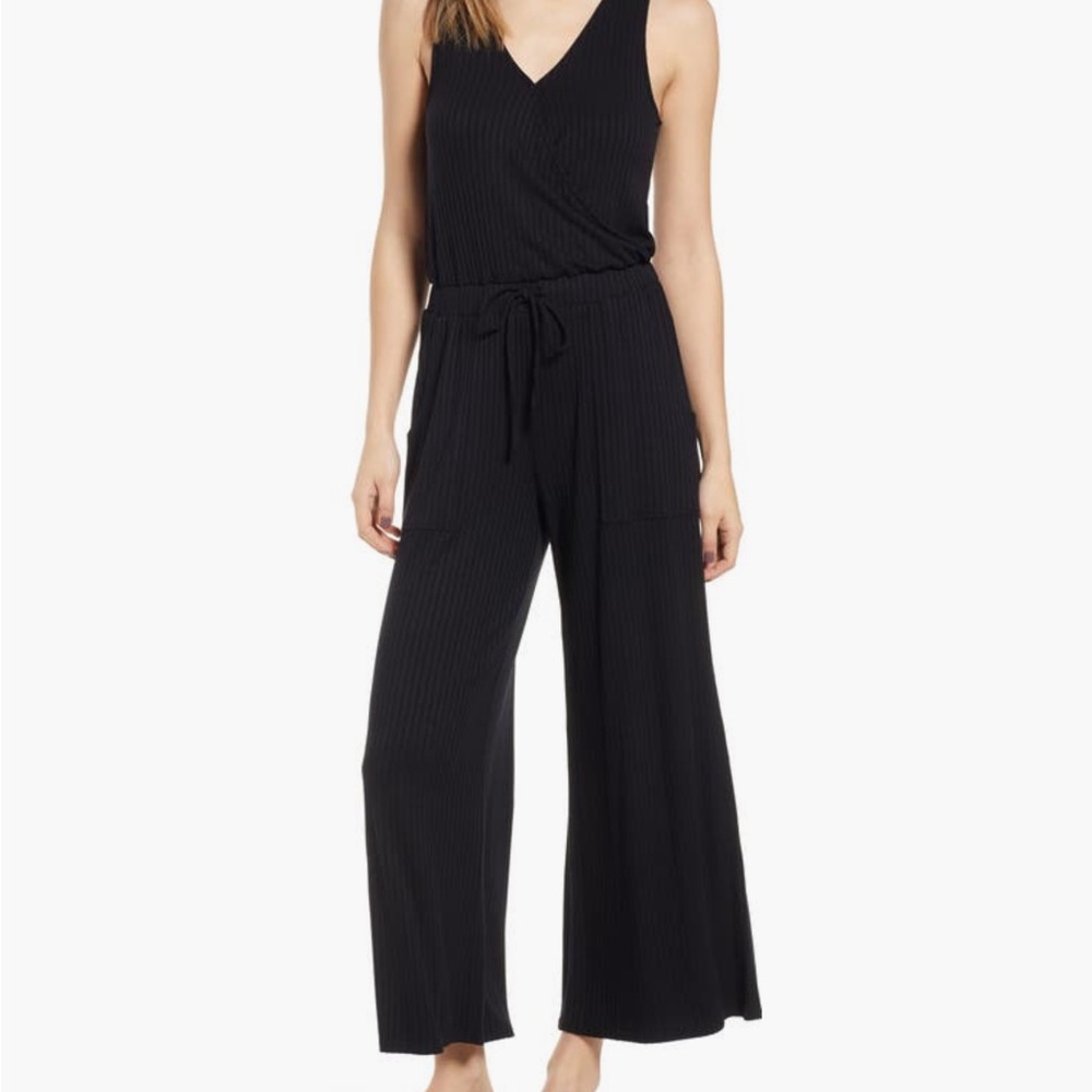 BP Black Ribbed Jumpsuit